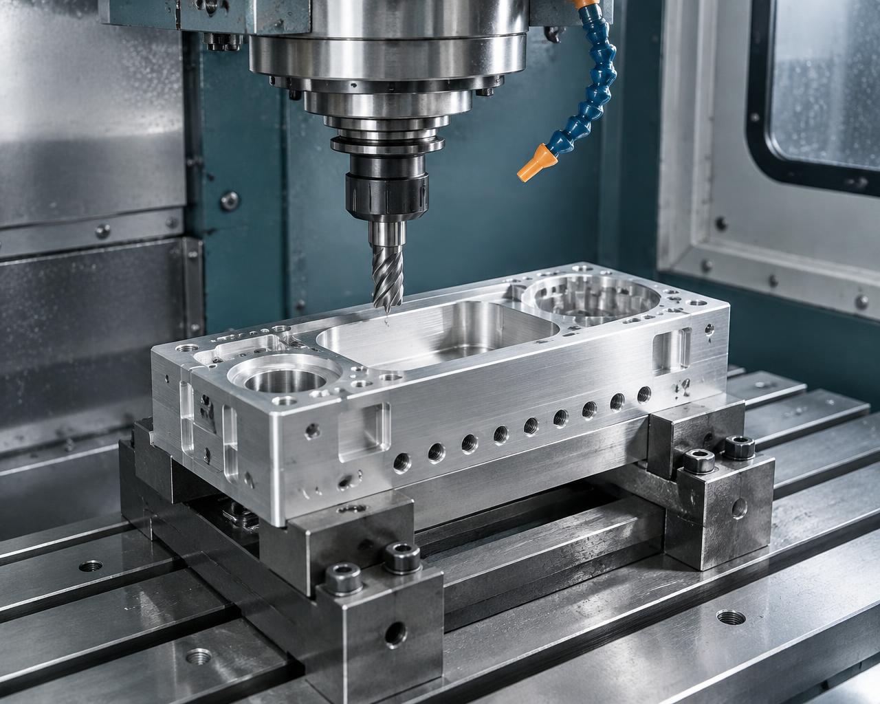 Illustrative precision CNC milling operation